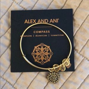 Alex and Ani Gold Compass Bracelet